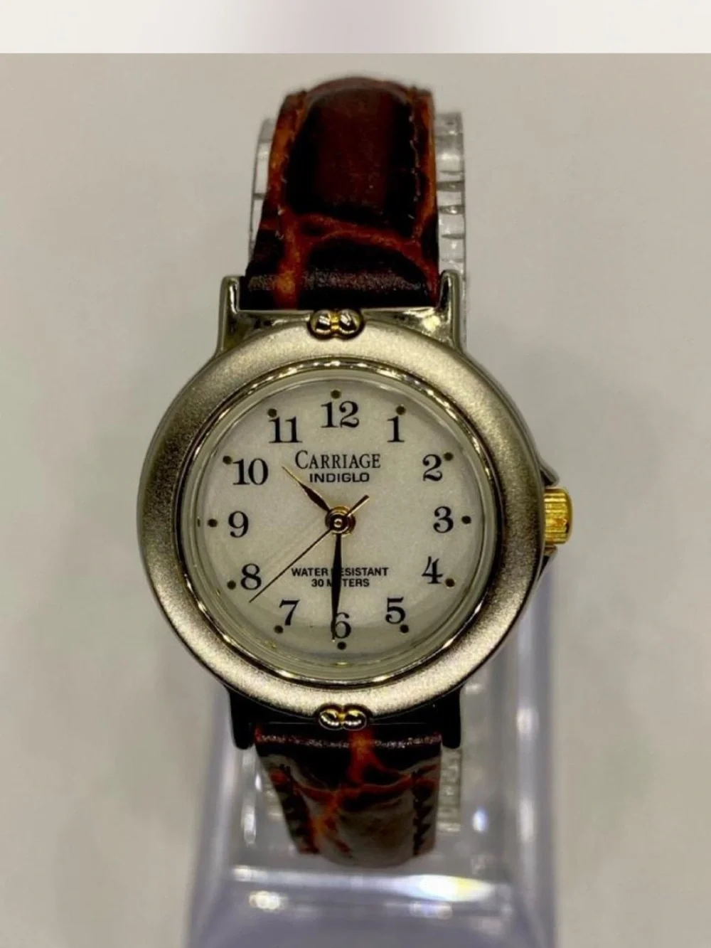 Carriage *^*^ Ladies “ Luxury Timex ^^^ Tan Leather Strap Watch *^*